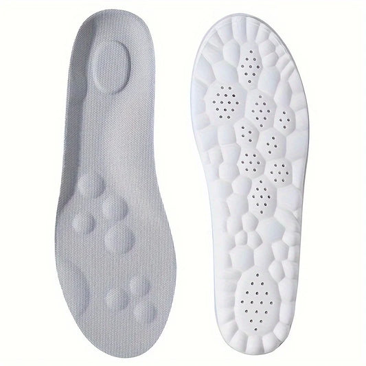 1Pair/2Pairs/4Pairs High Elasticity Latex Sport Insoles Soft Shoe Pads Arch Support Orthotic Insoles Breathable Deodorant Insole